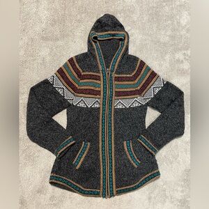 Multicolor Patterned Women's Hoodie